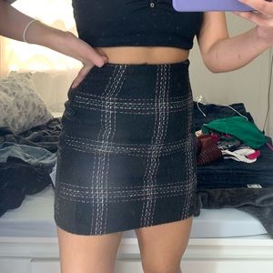 prince & fox mini plaid skirt